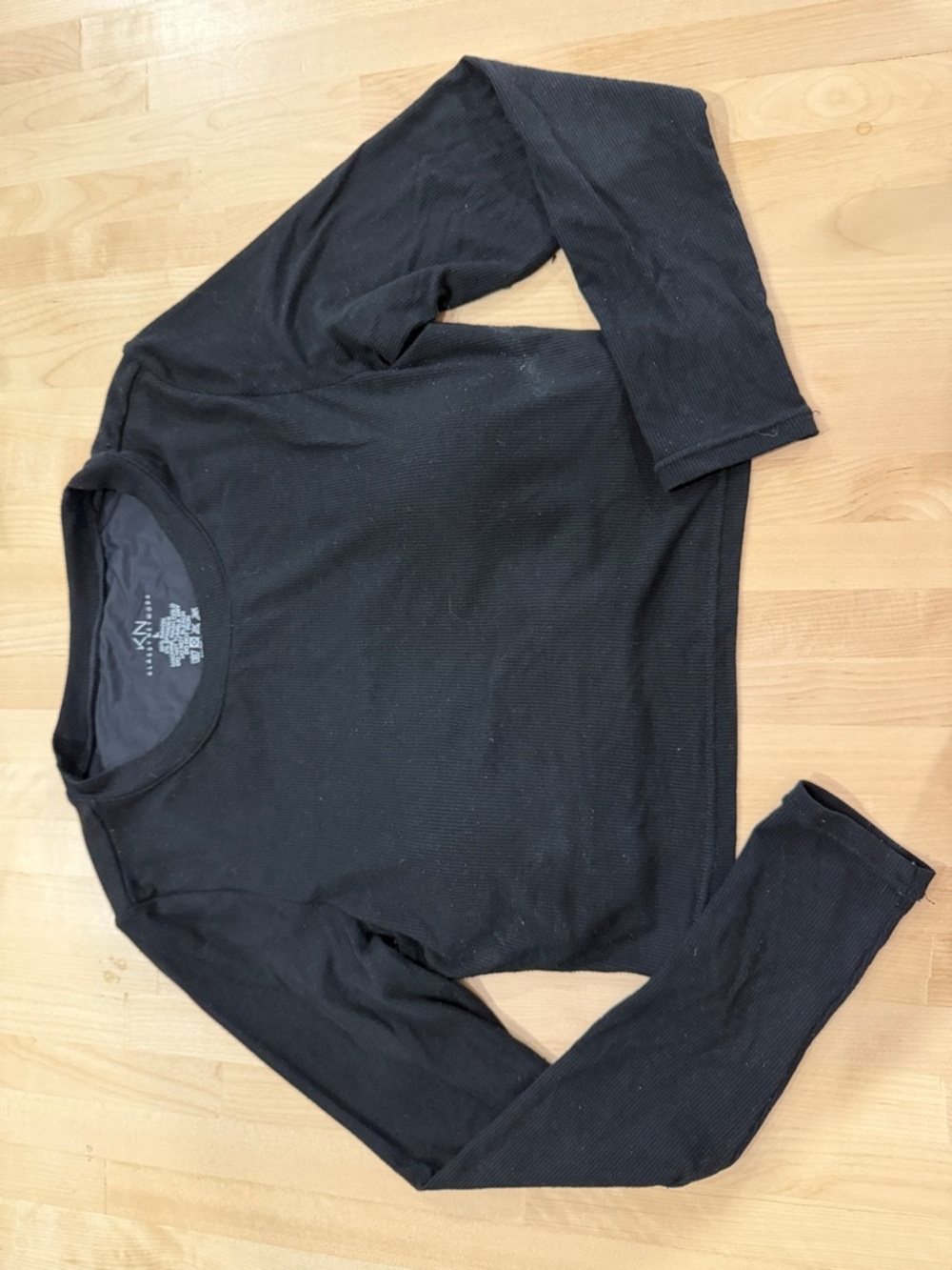Black Long Sleeve Klassy Network Top